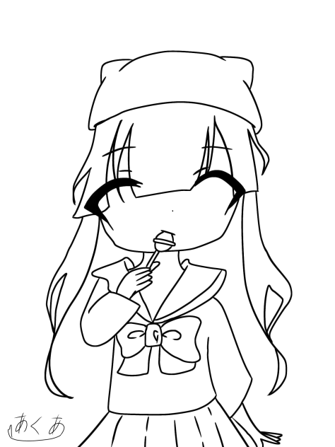 塗り絵企画　線画
