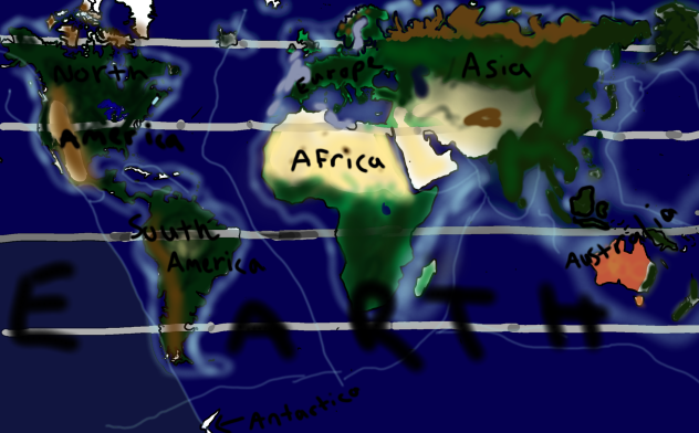 Earth drawn by memory