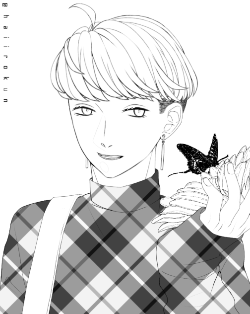 オリキャラ１７（塗り絵）