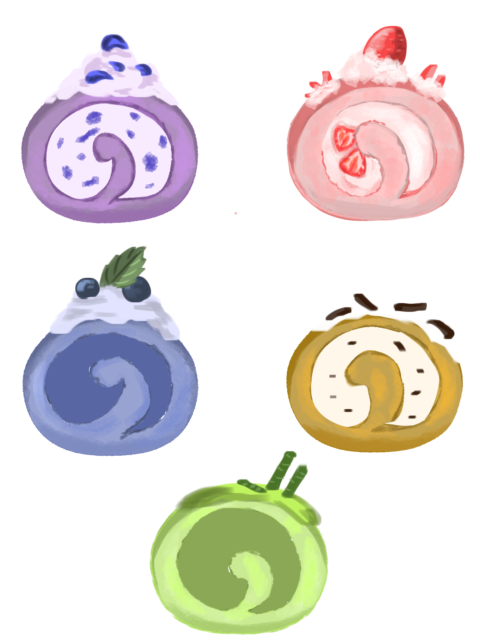 roll cakes - ibisPaint