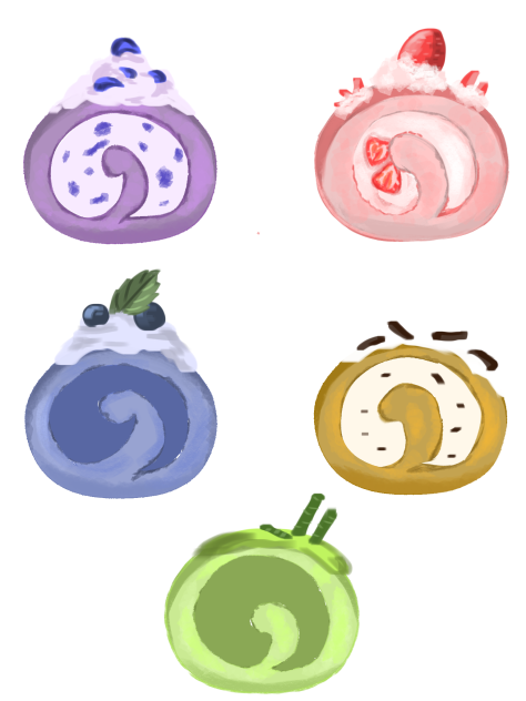 roll cakes - ibisPaint