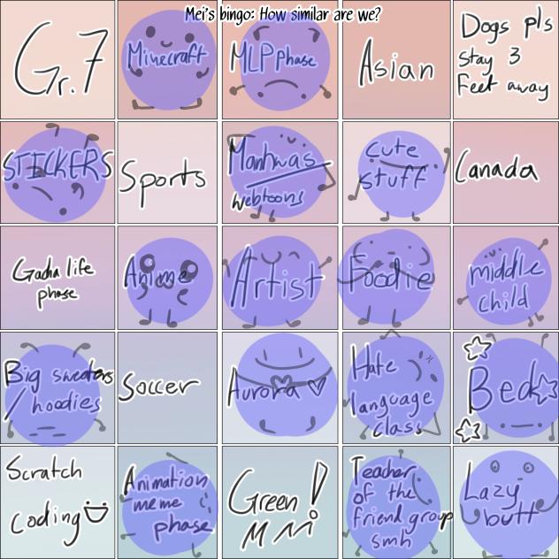 Mei’s Bingo 💃