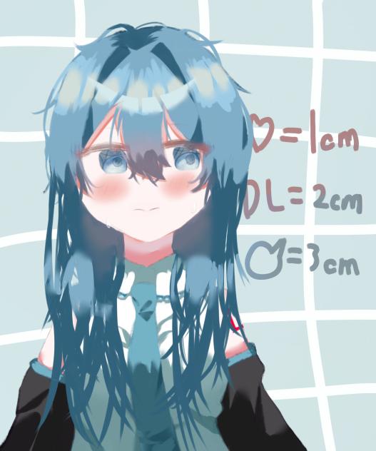 いいねごとに1cm髪が伸びるミクちゃん  途中経過
