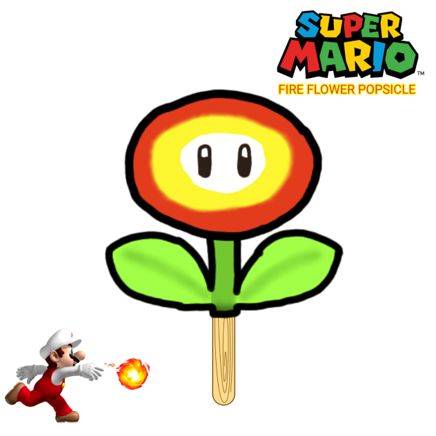 Fire Flower Popsicle