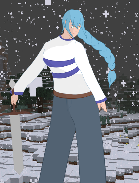 Just a Minecraft character I made - ibisPaint