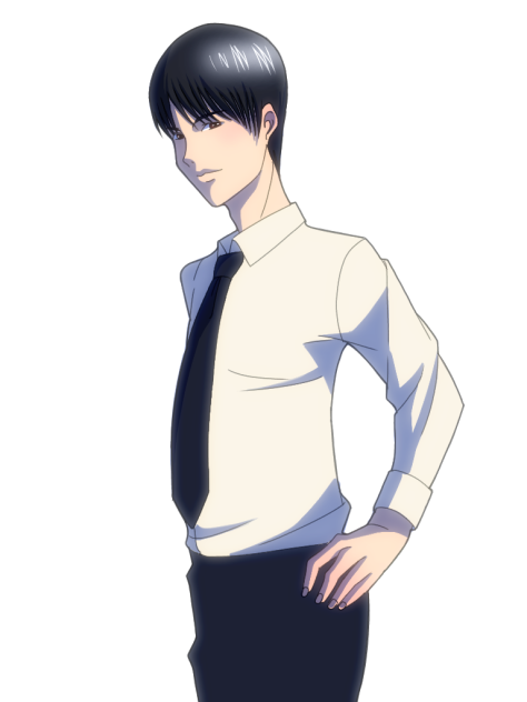 線の細い男