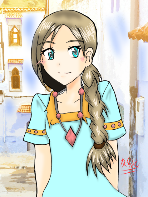 三つ編み完成