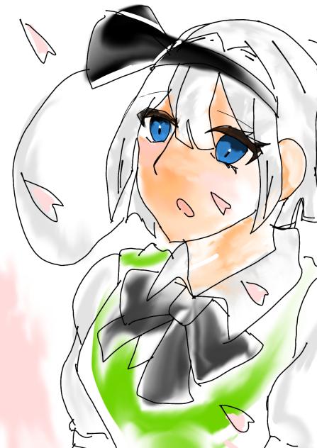 桜と妖夢