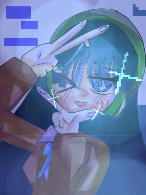 可愛くウインク？