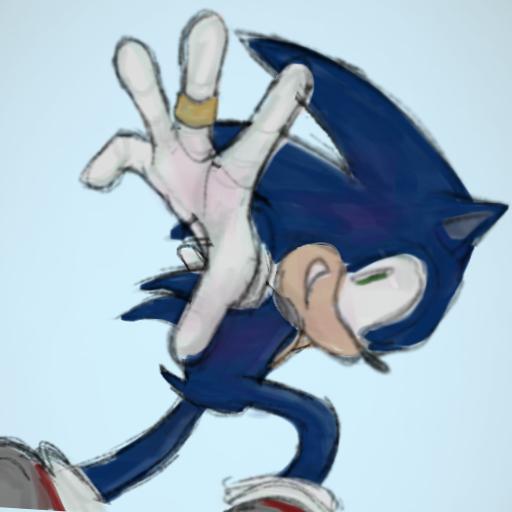this sonic pose that was hard to render