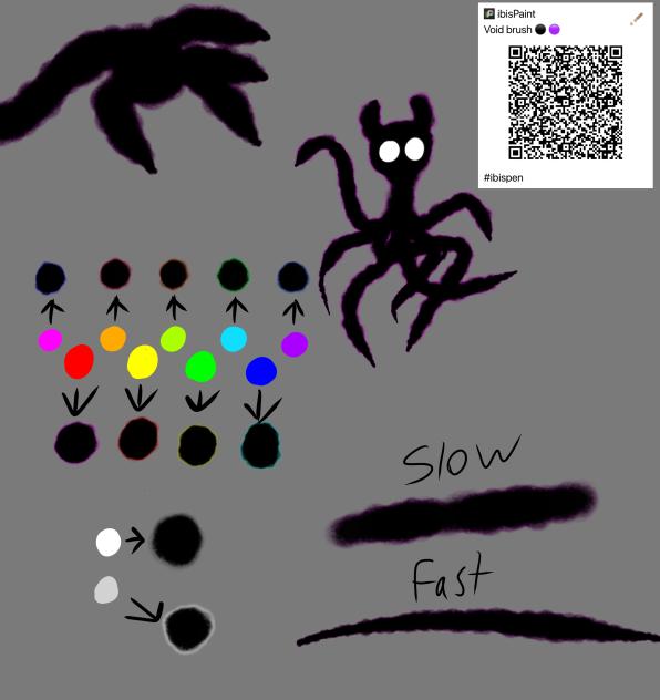 Void brush! 🟣⚫️🟣⚫️🟣⚫️🟣⚫️🟣⚫️🟣⚫️🌚