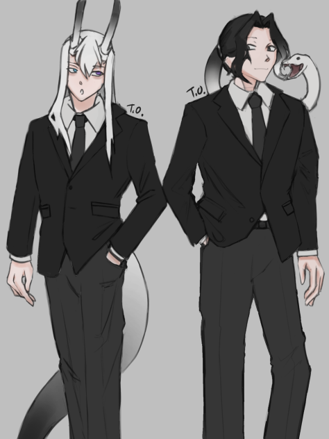 Small sketch of two of my characters