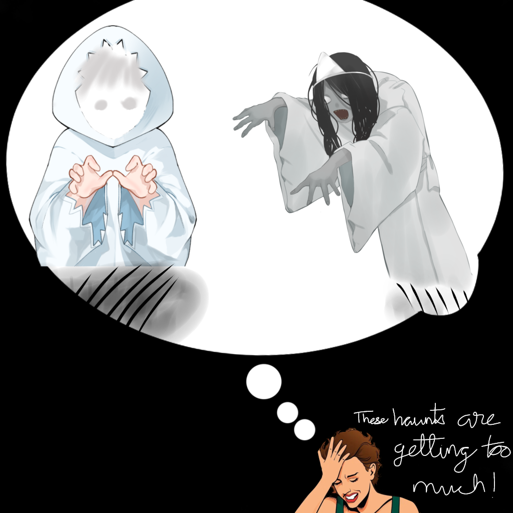 A ghost haunt(inktoberday2) - ibisPaint