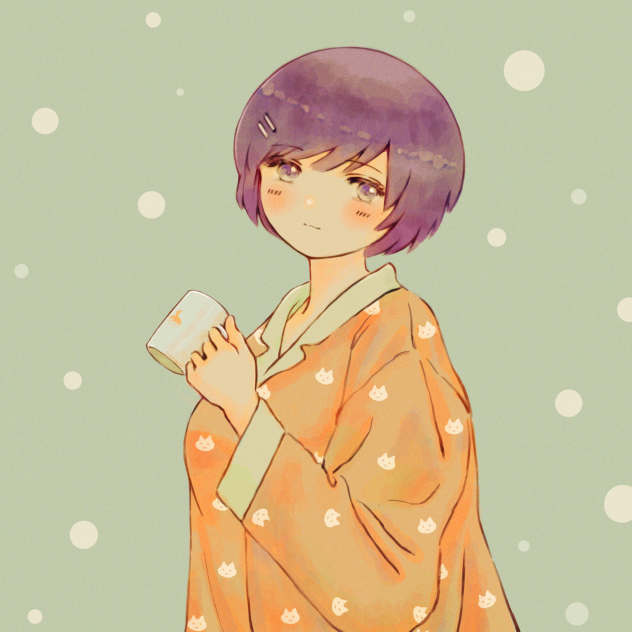 大きめパジャマでくつろぐ羽川翼ちゃん