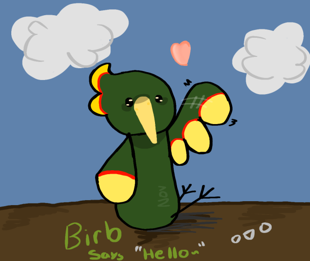 Birb says hello