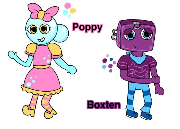 Poppy and Boxten in my style