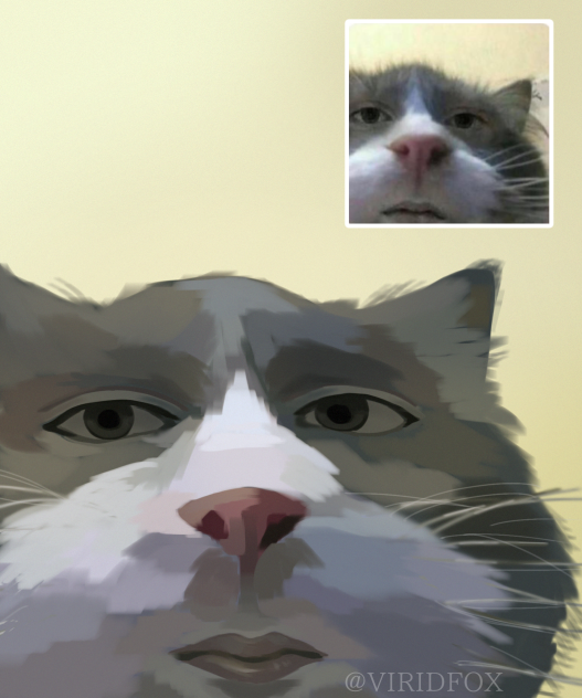 cat painting