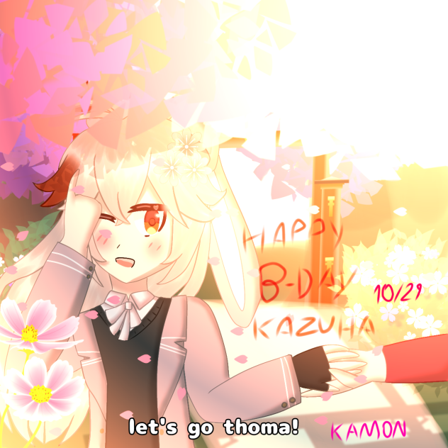 kazuha late birthday!
