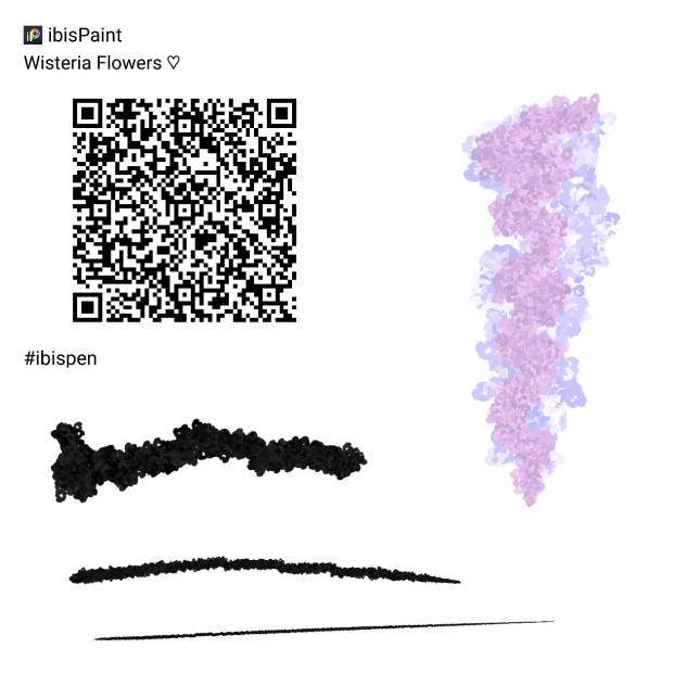 Wisteria Flowers ♡ brush