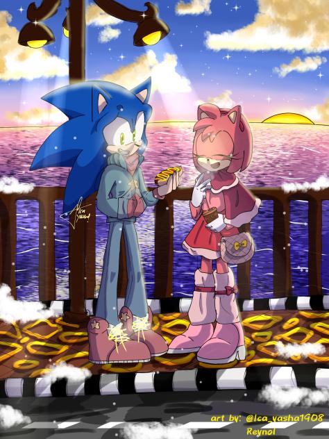 Sonamy on sunset 💙💖🌅