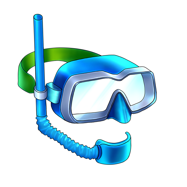 snorkeling glass