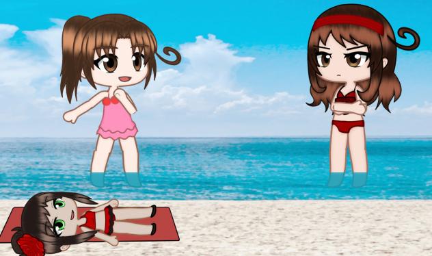 Nyotalia on the beach