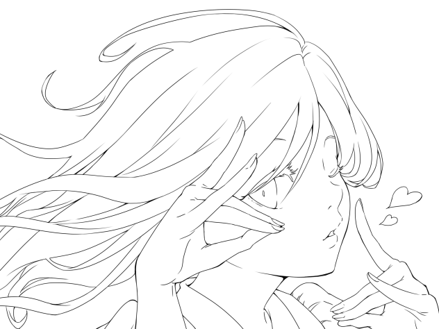 ☆キツネサイン☆(線画)