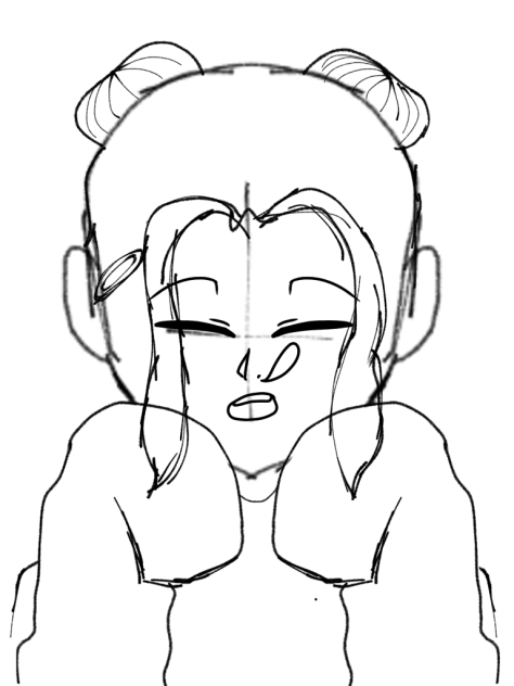 Sleepy Line art