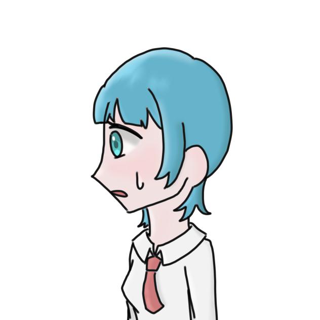 横顔練習(ついでにいつもと別タイプの塗りも練習)