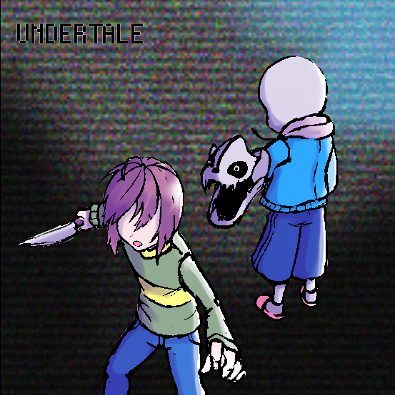 サンズＶＳキャラちゃん（塗り）