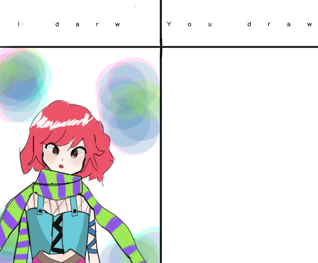 I draw you draw with Iy - ibisPaint