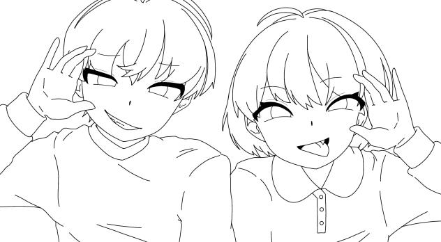 ぼくわた線画