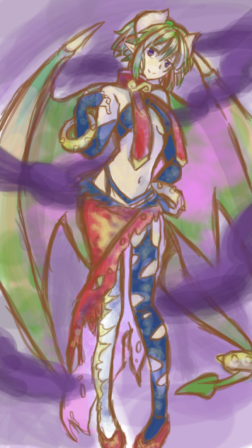 描かせていただいた ダークなドラコ