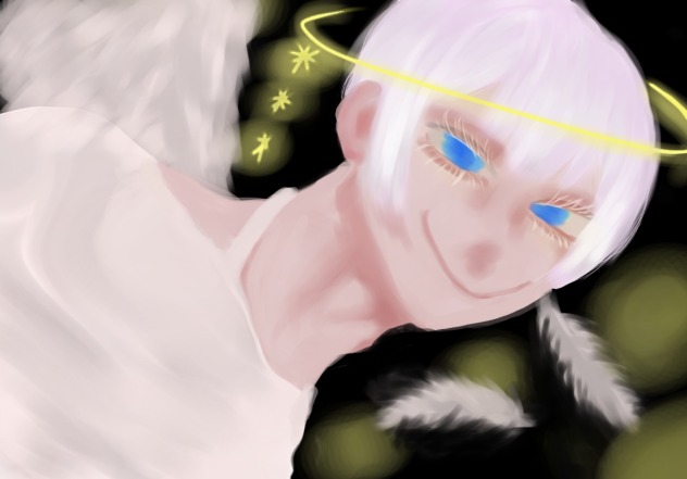 ''青い瞳の天使''