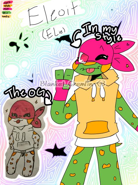 Drawing my lil sisters Rottmnt oc