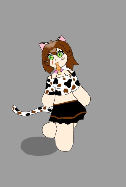 My cat as an anime character