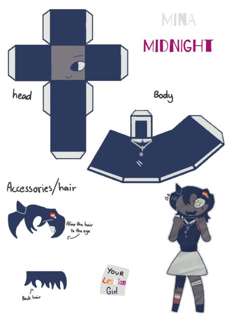 Mina Papercraft 🩰🧸!!