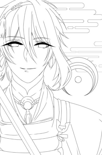 リクエスト 【三日月宗近】線画