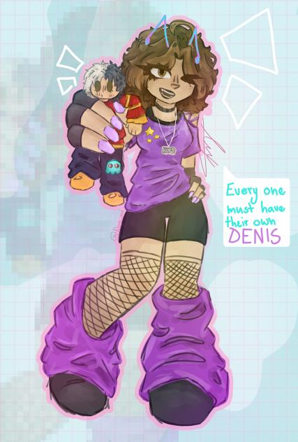 ARTIST (me) AND MY OC (Denis)😝💅⚡