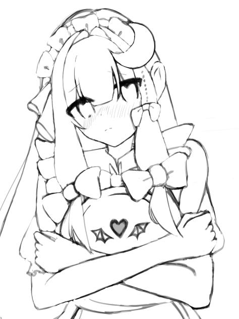 塗り絵配布2メイドパチュリー！