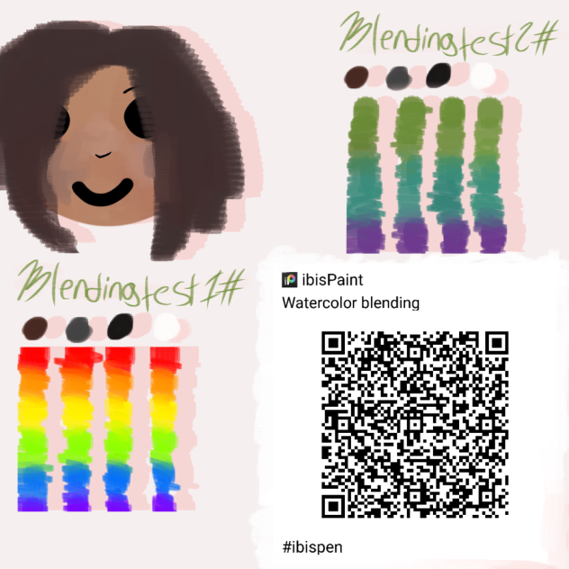 Watercolor blending brush! ibisPaint