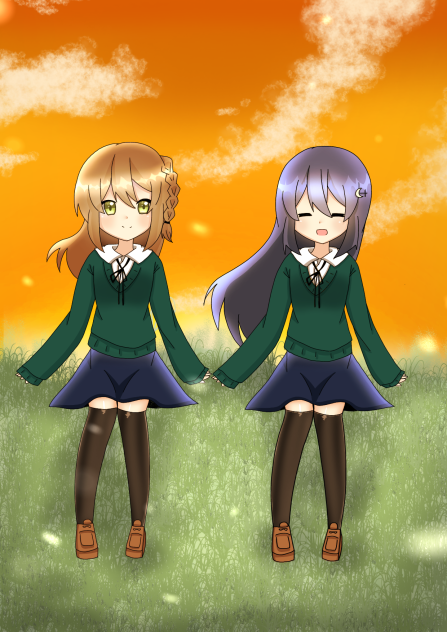 夕日