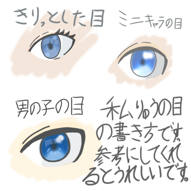 自分流の目の書き方