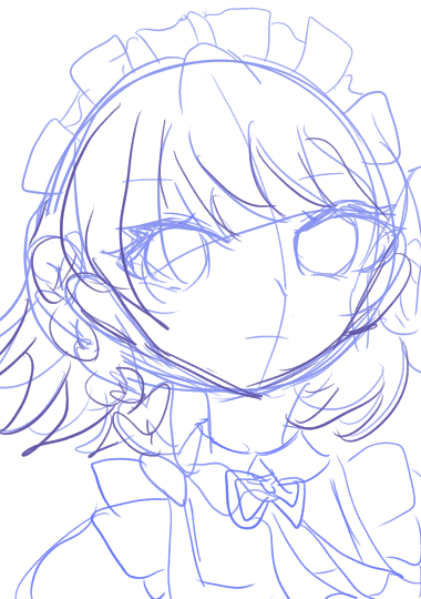 東方・咲夜さん　ラフ