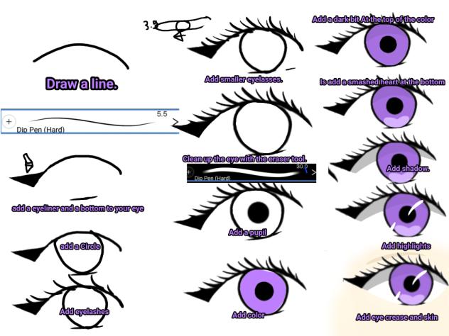 how to draw a eyes yay