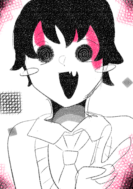 友達と喋りながら描いた絵