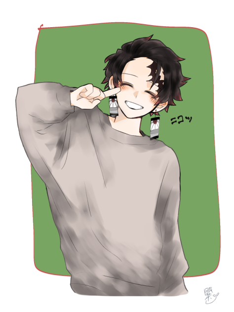 現パロ(服装)炭治郎