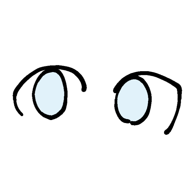 目のアニメーション