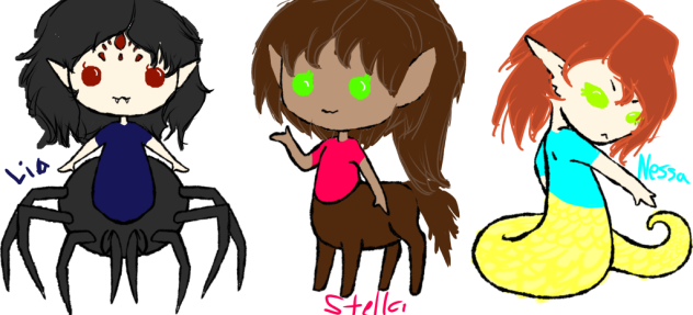 Lia, Nessa, and Stella