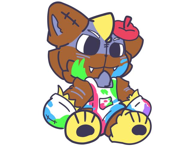 Plushies Ken the wolf artist😋😋